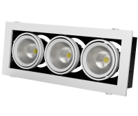 Светильник карданного типа GRAZIOSO 3 LED 3х30 3000K серый clean