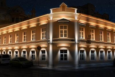 Как правильно организовать архитектурную подсветку зданий