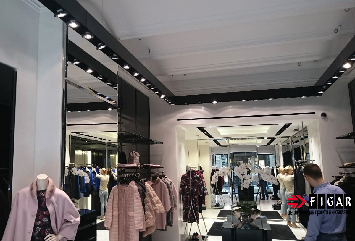Освещение бутика ERMANNO SCERVINO