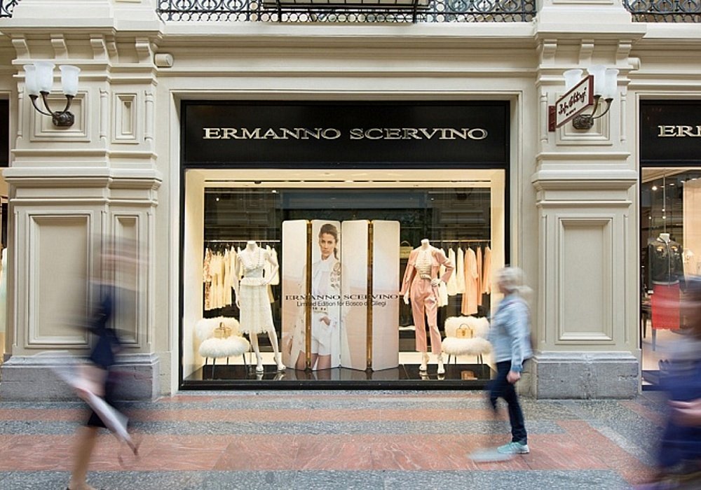 Освещение бутика ERMANNO SCERVINO